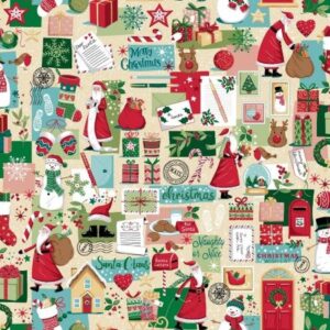 Tela escenas navideñas