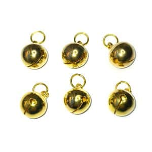 6 cascabeles de 13 mm