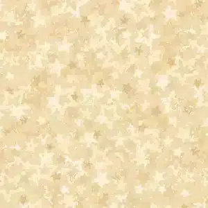 Tela benartex estrellas crema