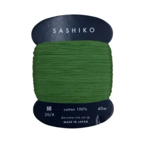 hilo sashiko verde