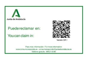 Aviso legal 1 Hoja reclamacion