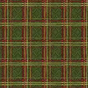 Tela benartex plaid green