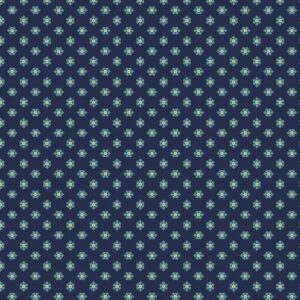 Tela midnight meadow flores azul