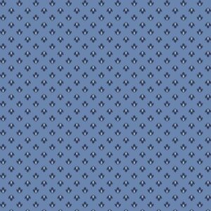 Tela midnight meadow azul arriba y abajo