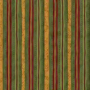 Tela Scroll Stripe Green