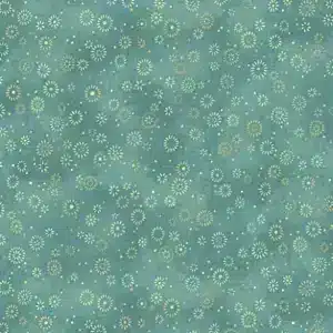 Tela benartex circulitos verde agua