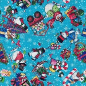 Tela muñeco navidad