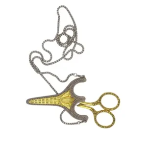 tijera bordar cadena oro