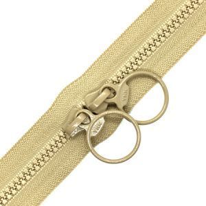 cremallera doble carro beige 45 cm