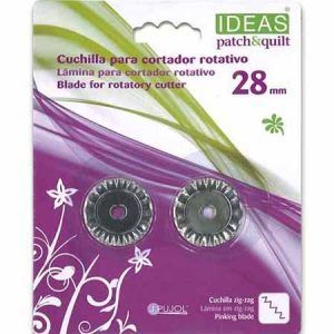 cuchillas zig zag cortador rotativo 28 mm