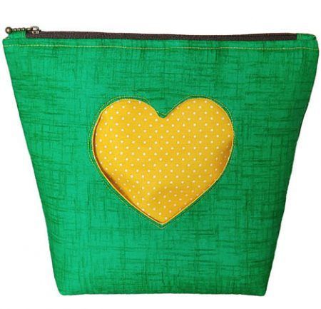 Neceser de tela paso a paso - 7 modelos 6 neceser corazón - Neceser de tela paso a paso - 7 modelos