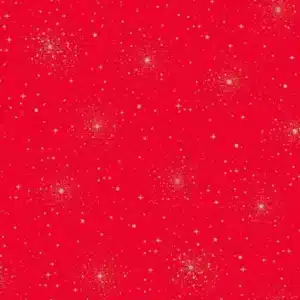 tela buenas nuevas estrellas navidad rojo