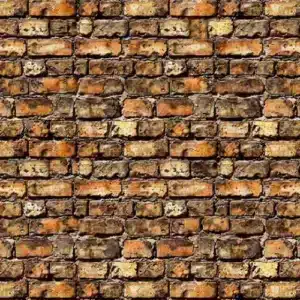 Tela imitando muro de ladrillos