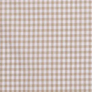 Home 8 tela vichy beige algodón